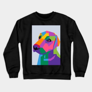 Pensive Dog Pop Art Wpap Crewneck Sweatshirt